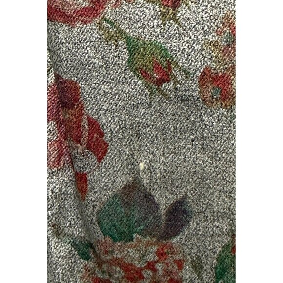 Street Label Los Angeles Coated Jeans Roses Floral Straight Metallic USA Size 32 - Picture 6 of 11